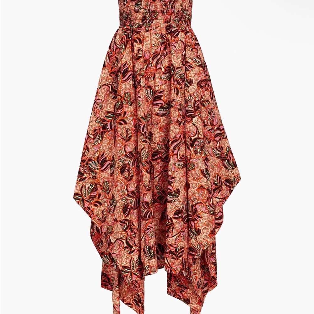 A.L.C. Red and Black Patterned Maxi Dress